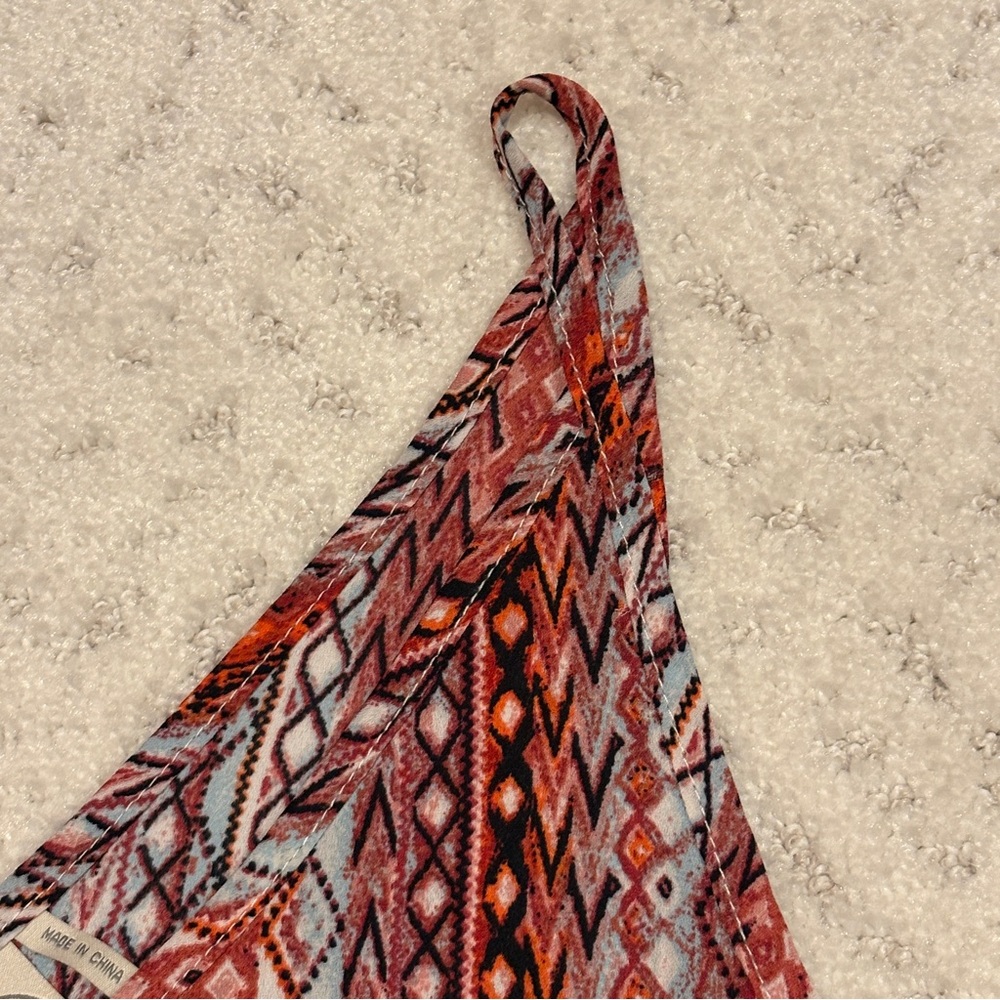 Paper Crane Stitch Fix Boho Cami Tank Top Size Small Earth Tone Tribal Festival - Picture 5 of 7